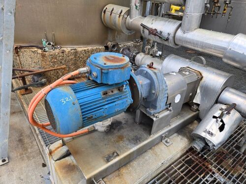 Wrightflow Pump Lobe Blend Tank Ex F4215 (Slel/1099) Assetid 47894