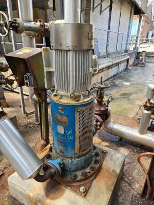 Harland Pump Centrifugal Boiler Feed Water Ex F-803 (Vcms-H) Assetid 27856