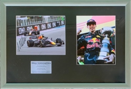 Max Verstappen signed and framed photo