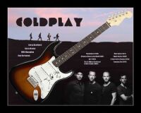 Coldplay signed and framed guitar