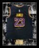 Refund LeBron James signed and framed black LA Lakers jersey
