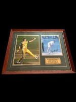 Glenn McGrath signed and framed action photo