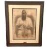 Framed Portrait of legendary English cricketer Dr William Gilbert Grace