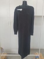 Wool Knitted Dress, Style: HW24200, Color: Charcoal, Size: XS @ Humidity - Lifestyle