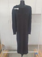 Wool Knitted Dress, Style: HW24200, Color: Charcoal, Size: L @ Humidity - Lifestyle