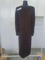 Wool Knitted Dress, Style: HW24200, Color: Espresso, Size: XS @ Humidity - Lifestyle