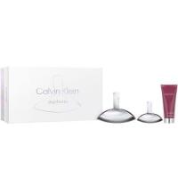 1 x Buy Calvin Klein Euphoria For Women Eau de Parfum 100ml 3 Piece Set & 1 x Versace Pour Homme Eau de Toilette 50ml 3 Piece Set
