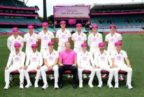 Pink Test shirt signed by the 24/25 Australian Pink Test Squad