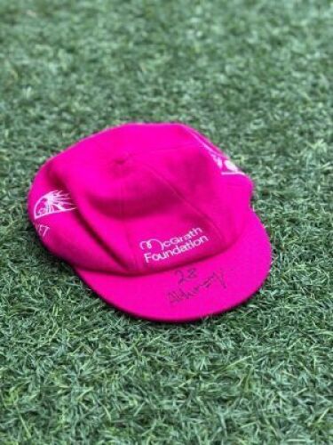 Abhimanyu Easwaran Indian Cricket Team signed Pink Baggy