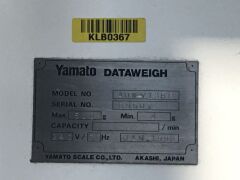 1990 YAMATO MOTORISED MULTI STATION 500GM MAX-4GM MIN BATCH WEIGHING MACHINE Model: DATAWEIGH ADW-713RB, S/N: 89507 with 10 Head Weighing Carousel, Eriez Vibratory Tray Feeder, Variable Speed Work Head, Control to 415V 3 Phase Electric Motor and Switch Mo - 2