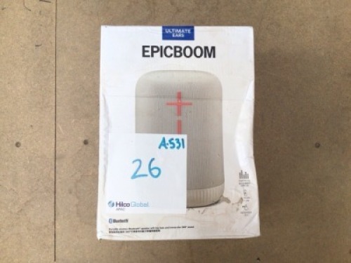 1 x Ultimate Ears EPICBOOM Portable Bluetooth Speaker