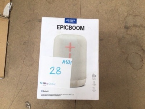 1 x Ultimate Ears EPICBOOM Portable Bluetooth Speaker