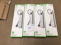 Bundle of 4 x Belkin Surgemaster Surge Protectors