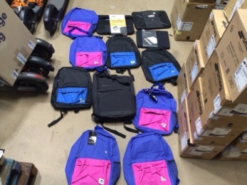 Bundle of 3 x Assorted Laptop Cases & 8 x Assorted Backpacks