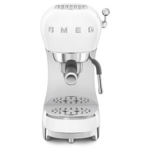 Smeg White 50's Retro Style Espresso Coffee Machine ECF01WHAU