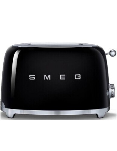Smeg 50's Retro Style 2 Slice Toaster Black TSF01BLAU
