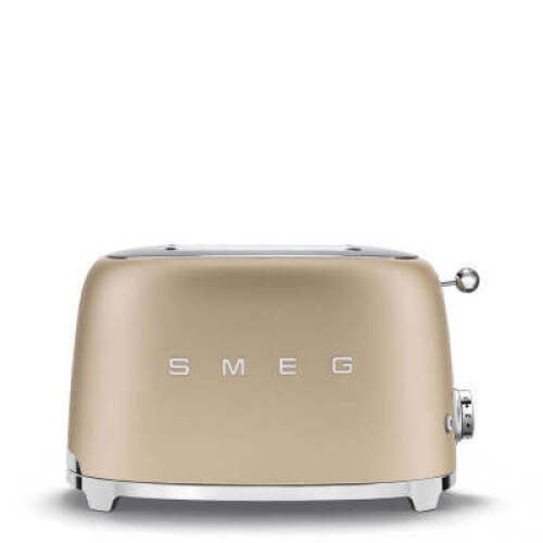Smeg 50's Retro Style 2 Slice Toaster Champagne TSF01CHMAU