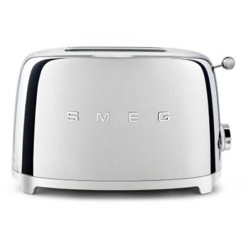 Smeg 50's Retro Style 2 Slice Toaster Chrome TSF01SSAU
