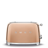 Smeg 50's Retro Style 2 Slice Toaster Rose Gold TSF01RGAU