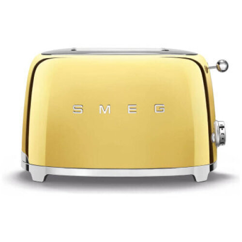 Smeg 50's Style 2 Slice Toaster Gold TSF01GOAU