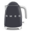 Smeg 50's Retro Style Aesthetic Electric Kettle Slate Grey KLF03GRAU