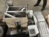 2007 MOTORISED PNEUMATIC CHOCOLATE DEPOSITING MACHINE with Twin Water Heated Mixing Bins with Horizontal Mixing Paddles, assorted Tooling, Geared Drive to 415V 3 Phase Electric Motor and Switch - 2