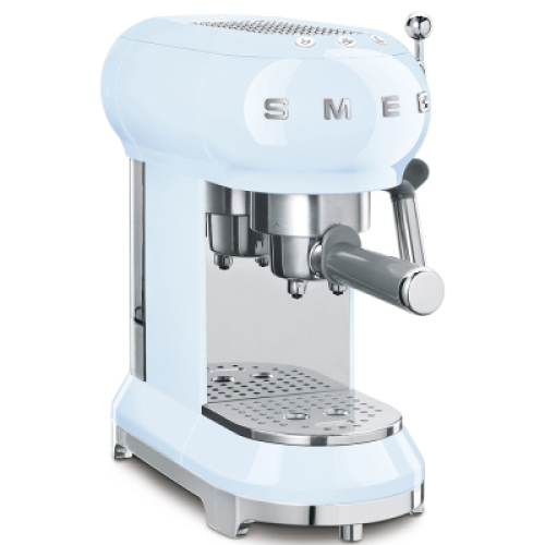 Smeg Pastel Blue 50's Retro Style Espresso Coffee Machine ECF01PBAU