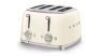 Smeg 50's Retro Style 4 Slot Wide Toaster Cream TSF03CRAU