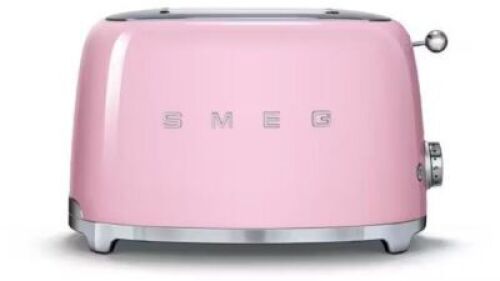 Smeg 50's Retro Style 2 Slice Toaster Pastel Pink TSF01PKAU