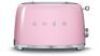 Smeg 50's Retro Style 2 Slice Toaster Pastel Pink TSF01PKAU