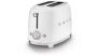 Smeg 50's Retro Style 2 Slice Toaster White Matte TSF01WHMAU