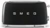 Smeg 50's Retro Style Longslot 4 Slice Toaster Black TSF02BLAU