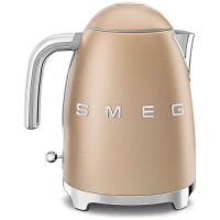 Smeg 50's Retro Style Electric Kettle - Champagne Matte KLF03CHMAU