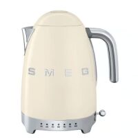 Smeg 50's Retro Style Variable Temperature Electric Kettle Cream KLF04CRAU