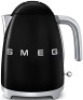 Smeg 50's Retro Style Electric Aesthetic Kettle Black KLF03BLAU
