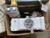 2x Broken Monitors, HP Envy Photo 6220, HP Envy Photo 5640, 3x personal heater, Bundle of cable and charger, Bundle of keyboard and mouse, 4x cash drawer - 7