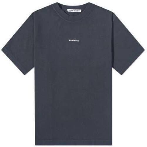ACNE STUDIOS EXTORR STAMP LOGO T - SIZE: S in BLACK
