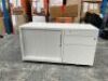 Metal Mobile Caddy Pedestal with Tambour Door