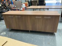 4 Door Credenza in Walnut colour