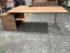 Krost Tasmanian Oak Executive Desk and Return - 2