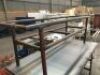 Heavy Duty Framed Steel Checkerplate Work Bench 2400mm x 1200mm and 2 Assorted Heavy Duty Steel Framed Tables - 2