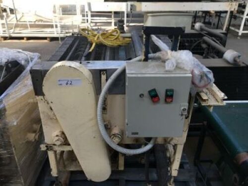 Chocolate Bottomer Mesh Belt Conveyor with Electric Motor, 600mm Wide x 700mm