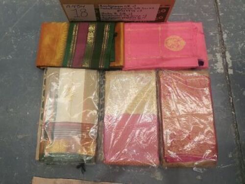 Mixed Box of 5 Saree's - Refer to Photos
