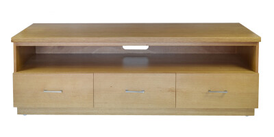 DNL 2x Nova TV unit 3 drawers 1600x500x550 in Wheat colour