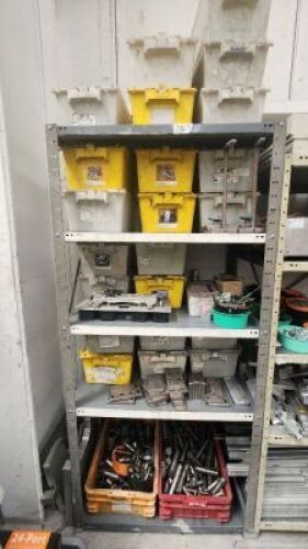 Bay of Steel Shelving & Contents