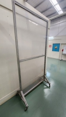 Aluminium Framed Mobile Perspex Safety Partition