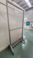 Aluminium Framed Mobile Perspex Safety Partition