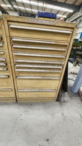 BAC Style Heavy Duty Storage Cabinet, 9 Drawer