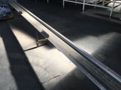Nylon Belt Conveyor Approx 6m Long x 150mm Wide with 415V 3 Phase Electric Motor and Switch - 2