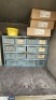 2 x Steel Cabinets, 1 x Shelving Unit & Contents - 32